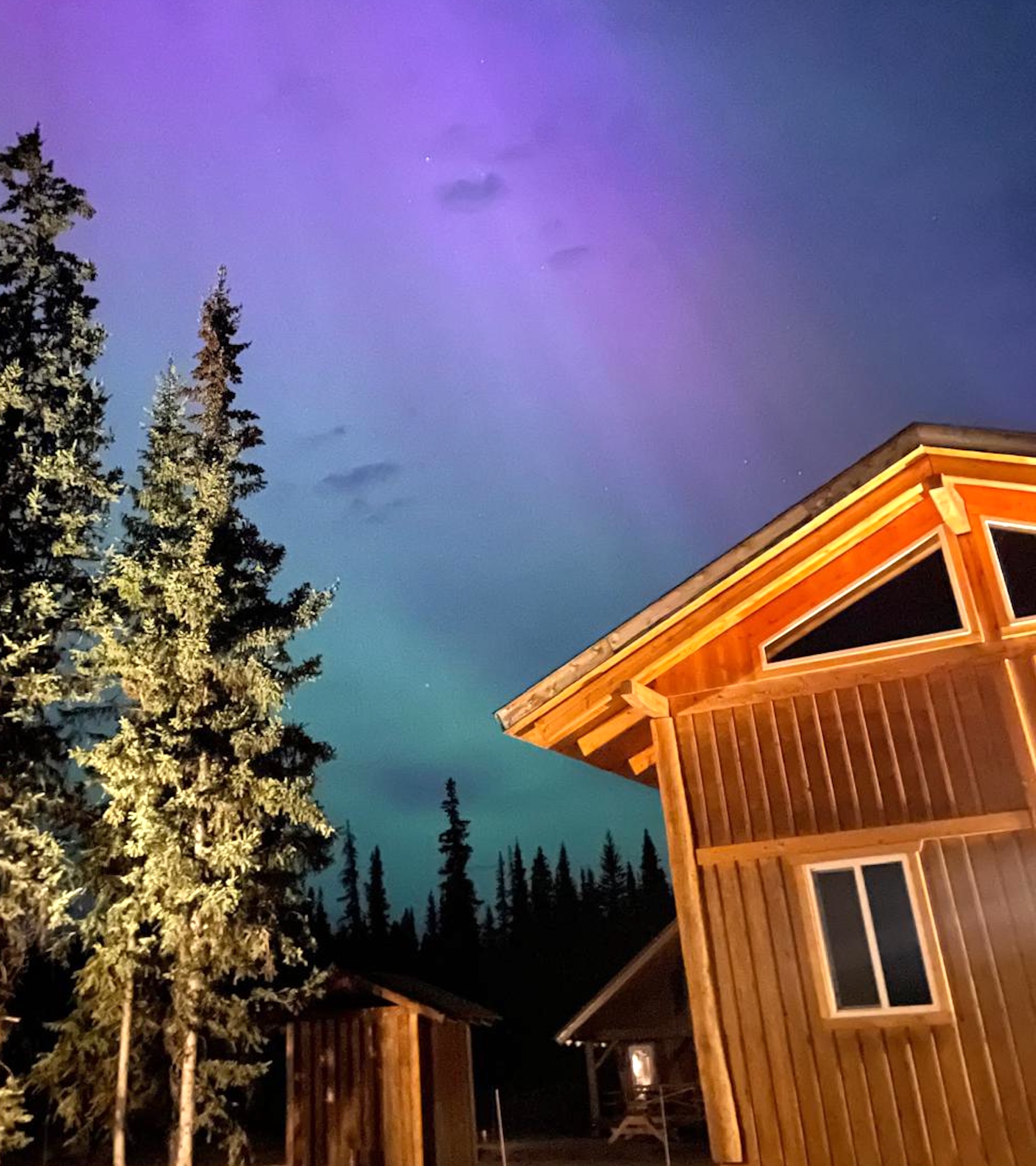 Northern Lights Red cariboo Resort in June 2024